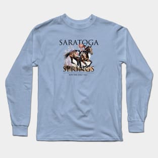 Saratoga Springs Horse Races Long Sleeve T-Shirt